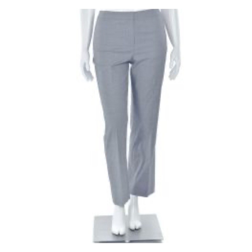 Lafayette 148 Pants Womens 4 Gray Stretch Wool Blend Dress Bottoms